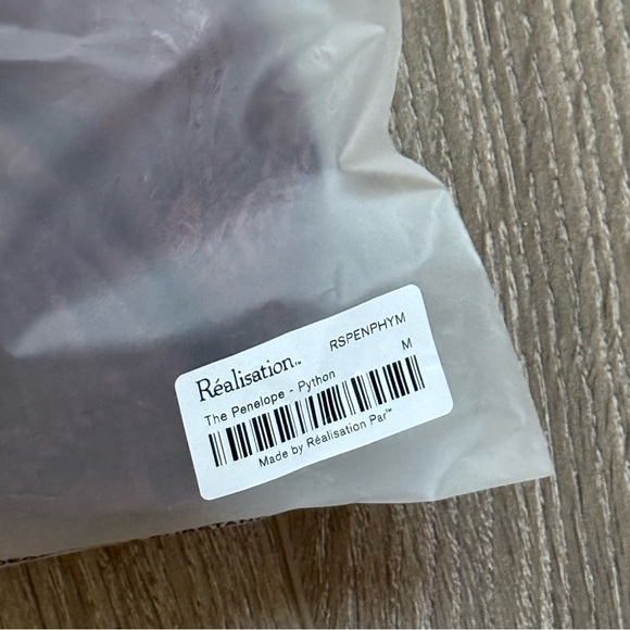 Realisation Penelope Dress Python Brown Size Medium - Picture 3 of 10